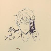 ギヴン イラスト展 キヅナツキ先生デビュー5周年 ギヴン 4巻発売記念 マンガ展