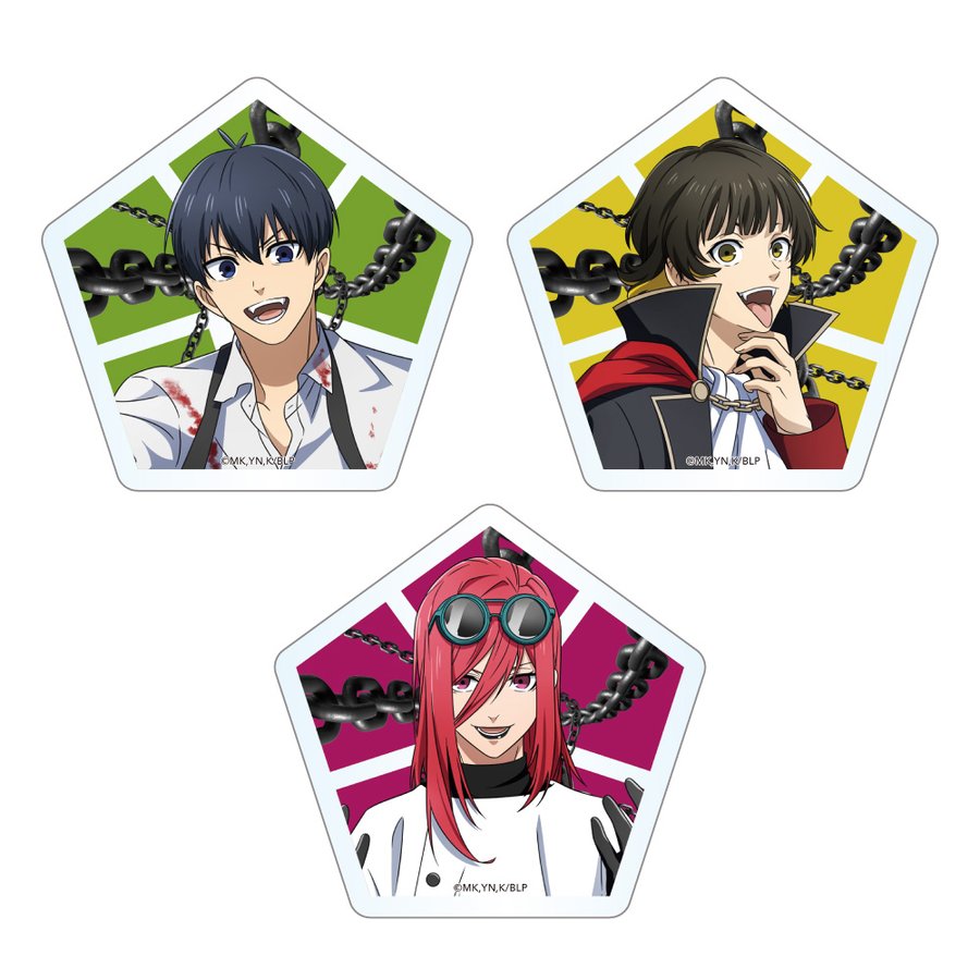 [申込期間：2024年4月30日迄]アクリルバッジ／モンスターパーティーVer.：A（潔・蜂楽・千切）セット