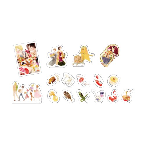 フレークシール：全16種×2セット(原作イラスト)