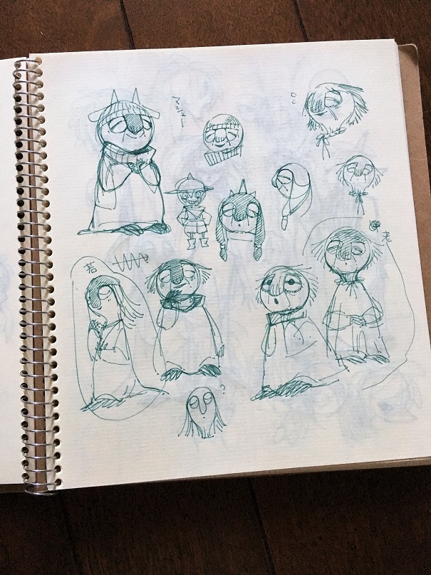 紀ノ目先生のキャラクターラフより その2