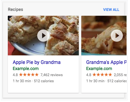 検索機能の拡張機能の例