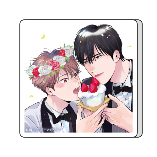 マンガチャ B賞：アクリルブロック／3：あまみけ(等身)