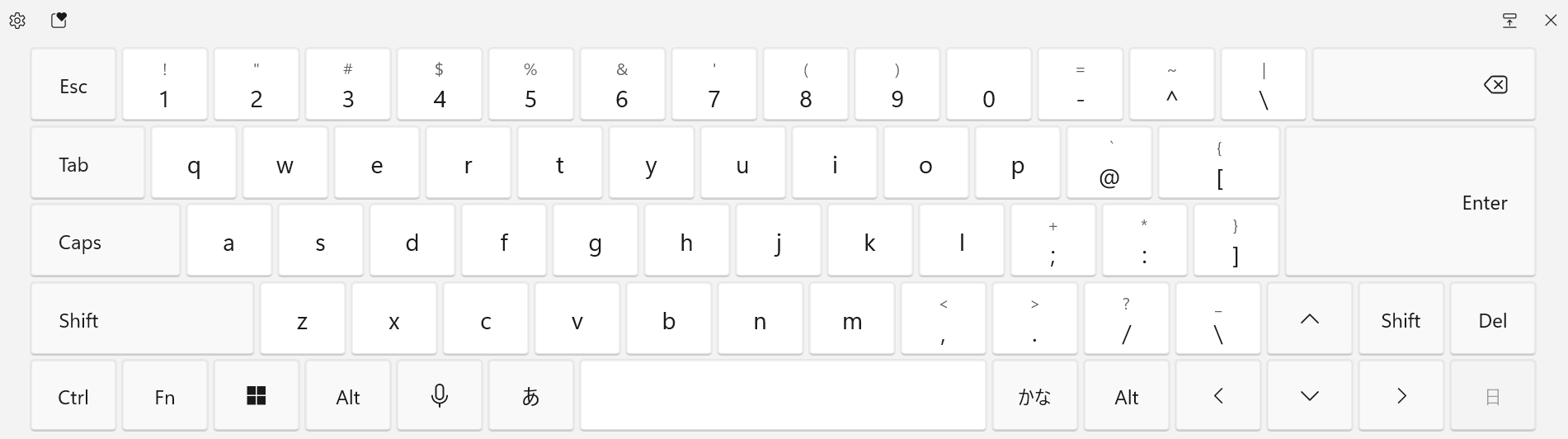 日本語キーボード