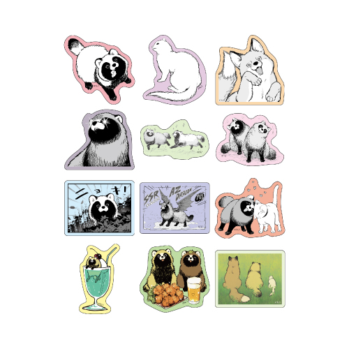 [申込期間：2026年4月19日迄]たぬきがいっぱい！フレークシール〈『お前、タヌキにならねーか？』 :Enchanting You ～お前、魔法にかからねーか？～〉