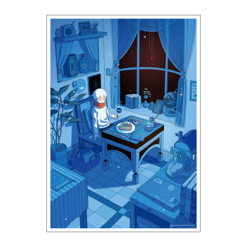 [申込期間：2026年2月16日迄]【数量限定・直筆サイン入】A4アクリルプレート／6巻表紙〈「星旅少年」6巻 Good Midnight！〉