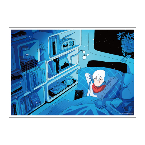 [申込期間：2026年2月16日迄]【数量限定・直筆サイン入】A4アクリルプレート／6巻口絵〈「星旅少年」6巻 Good Midnight！〉