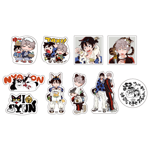 [申込期間：2026年3月22日迄] フレークシール10枚セット〈みおしゅん on the trip!〉