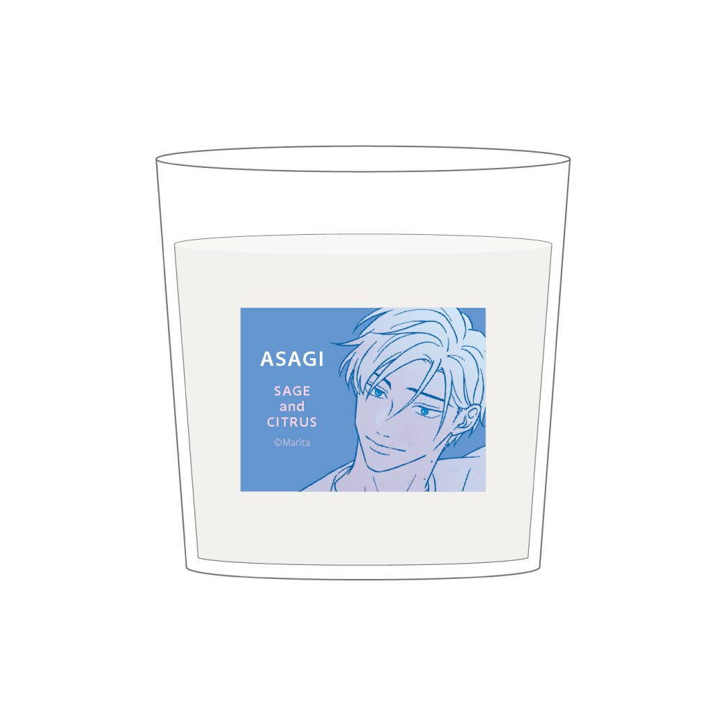[申込期間：2025年10月5日迄]アロマキャンドル／浅葱〈キヅタ＆ユキスミPOPUP〉