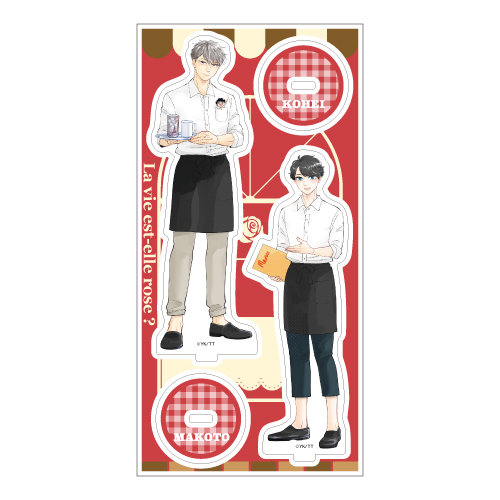 [申込期間：2025年6月22日迄]アクリルスタンド／B 人生はバラ色か〈こてつこカフェ〉
