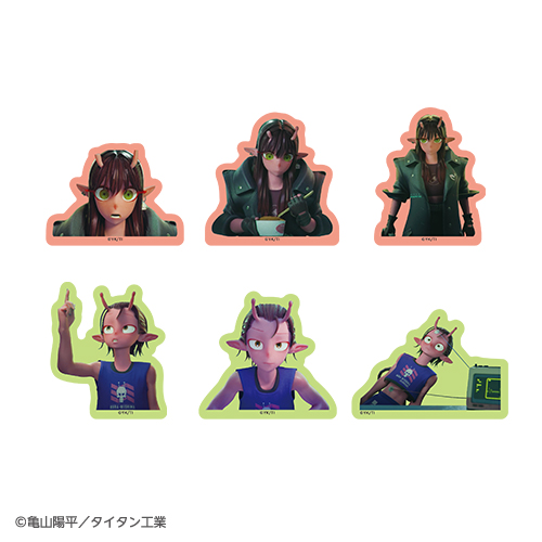 [申込期間：2026年1月12日迄]モバイルステッカーセット／アカネ＆カナタ〈ミルキーサブウェイPOPUP〉