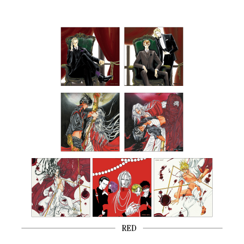 [申込期間：2026年2月15日迄] スクエアイラストカードセット／RED〈絶愛/BRONZE〉