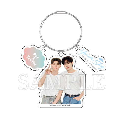 DMDLAND3♡公式キーチェーンTeeteePor 申込期間：2026年8月2日迄]3連アクリルキーホルダー／Por & TeeTee